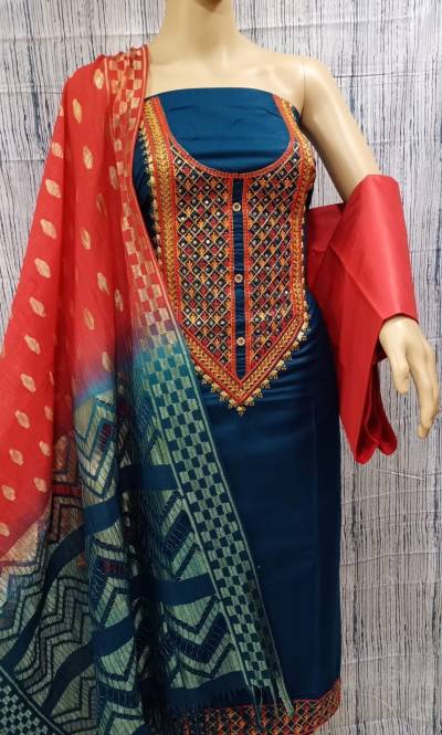 Simran By RN Cotton Embroidered Salwar Suit Wholesaler in India